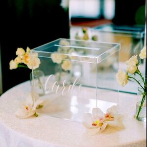 Clear Acrylic Card Box